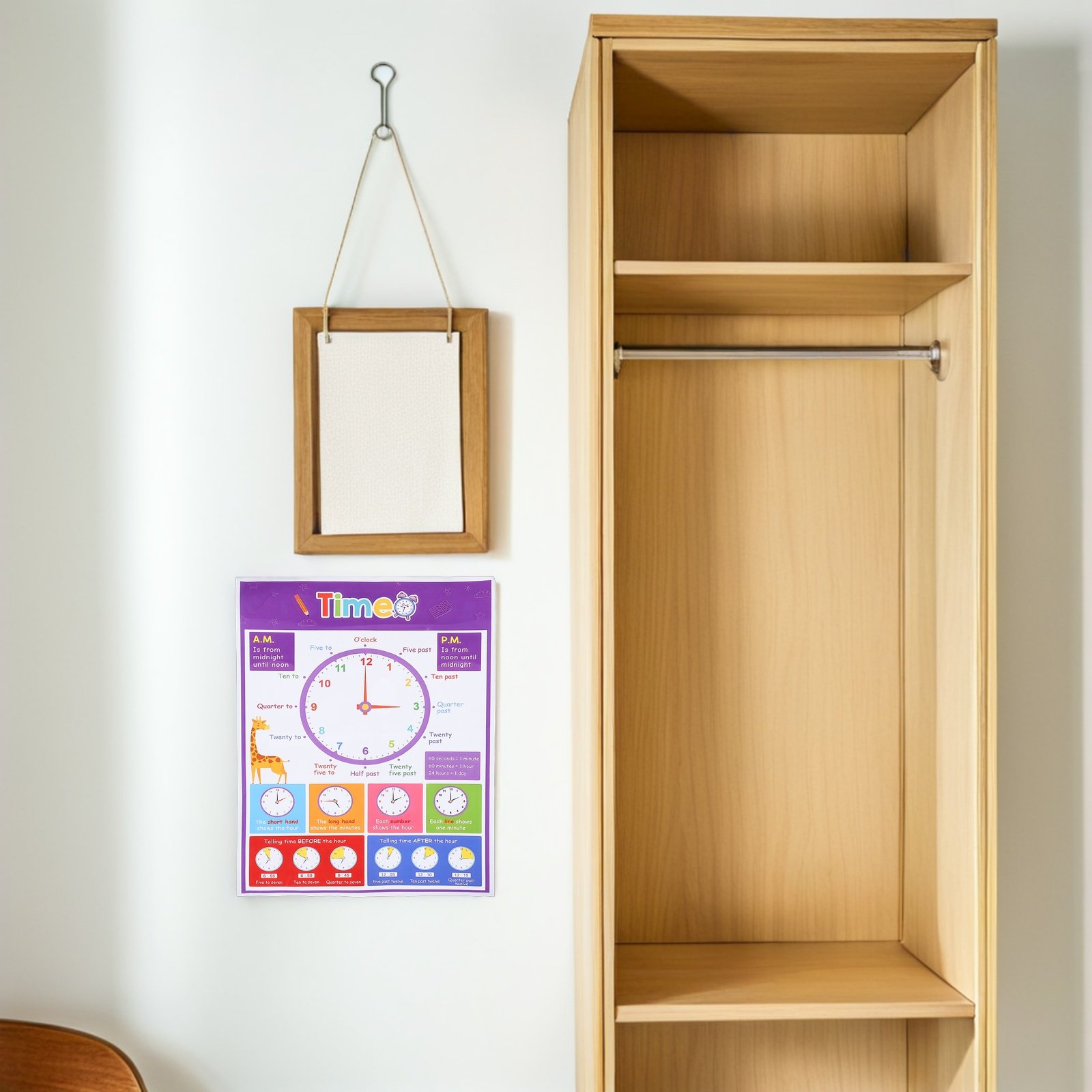 Kids Education Wallpaper - Plakat edukacyjny dla dzieci z motywem