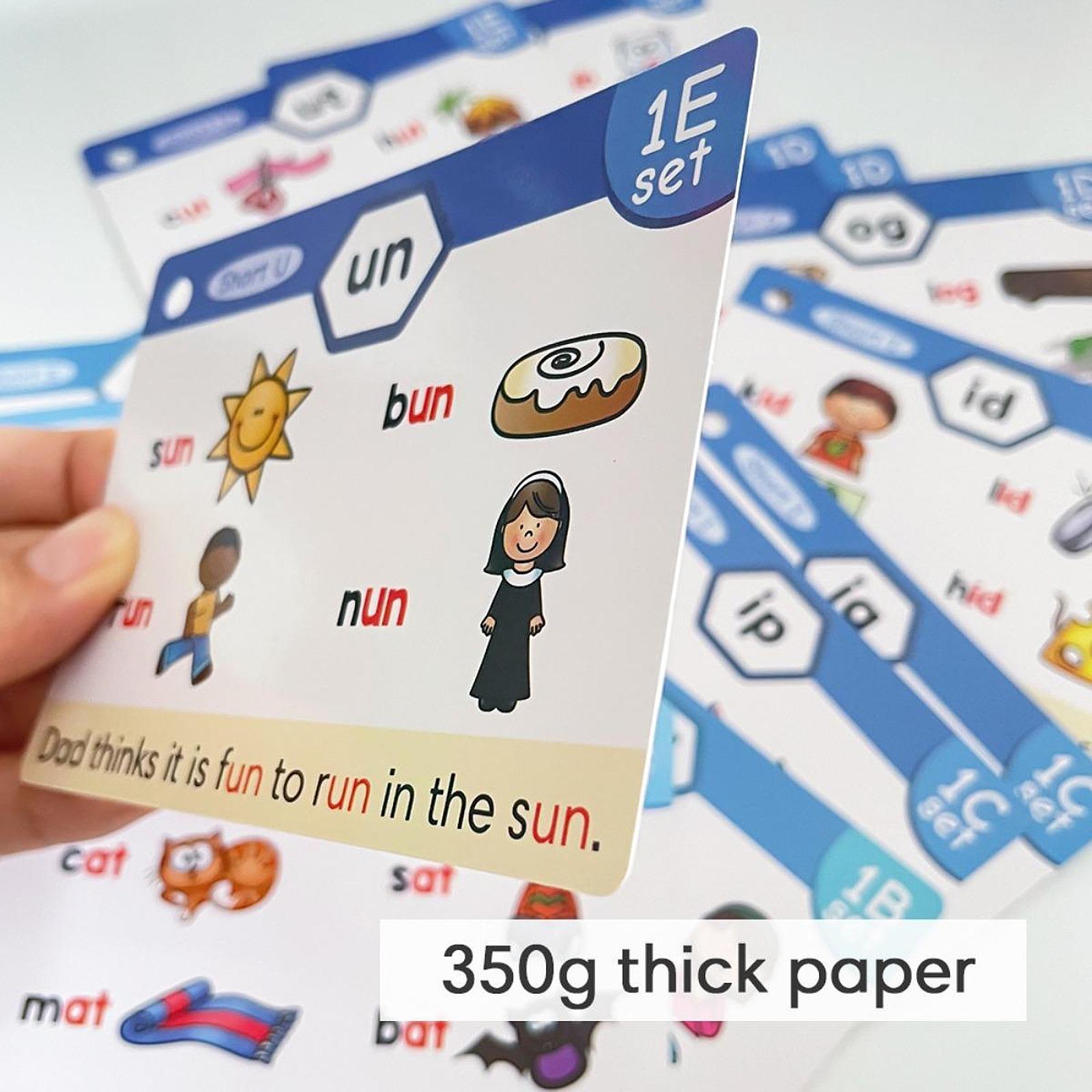 Phonics Card Game - Karty edukacyjne do nauki fonetyki, ćwiczenia