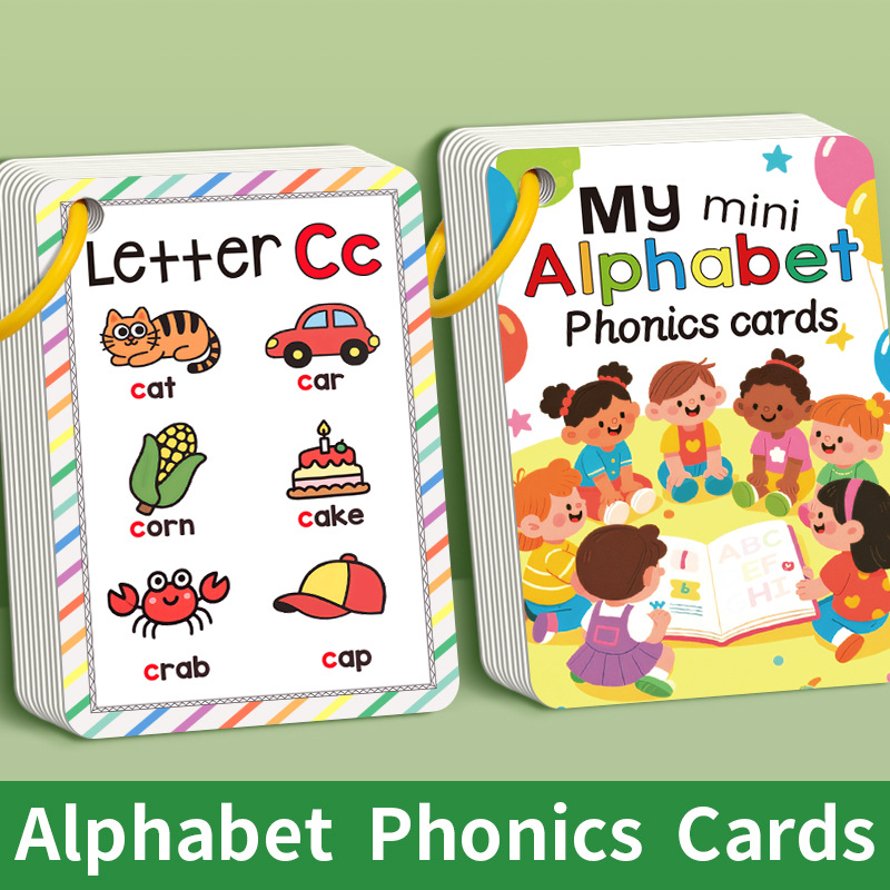 Phonics Card Game - Karty edukacyjne z alfabetem i foniką