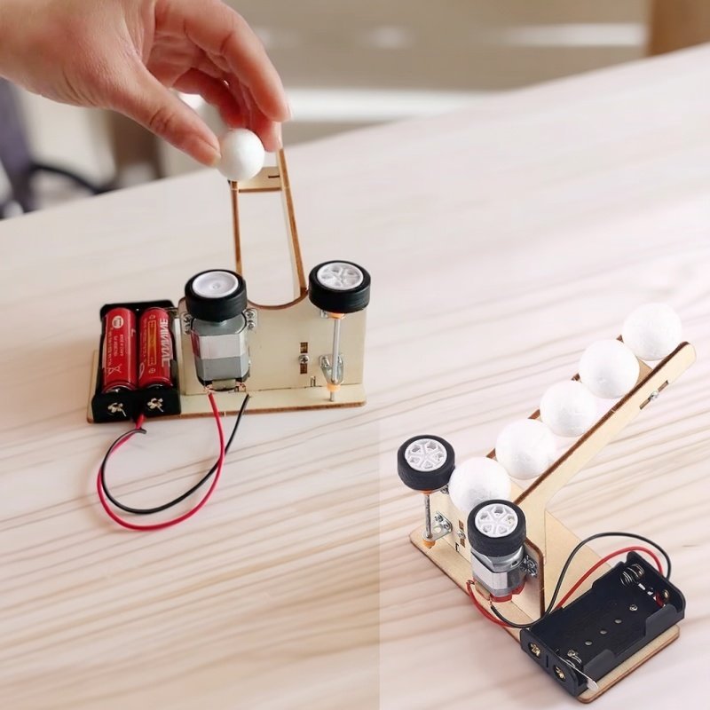 Kinetic Kids Education - Automatyczna maszyna do podawania kulek DIY,