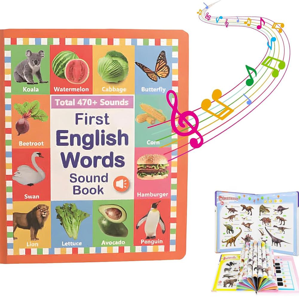 Kids Early Education Books - Angielska książka do czytania z dźwiękiem