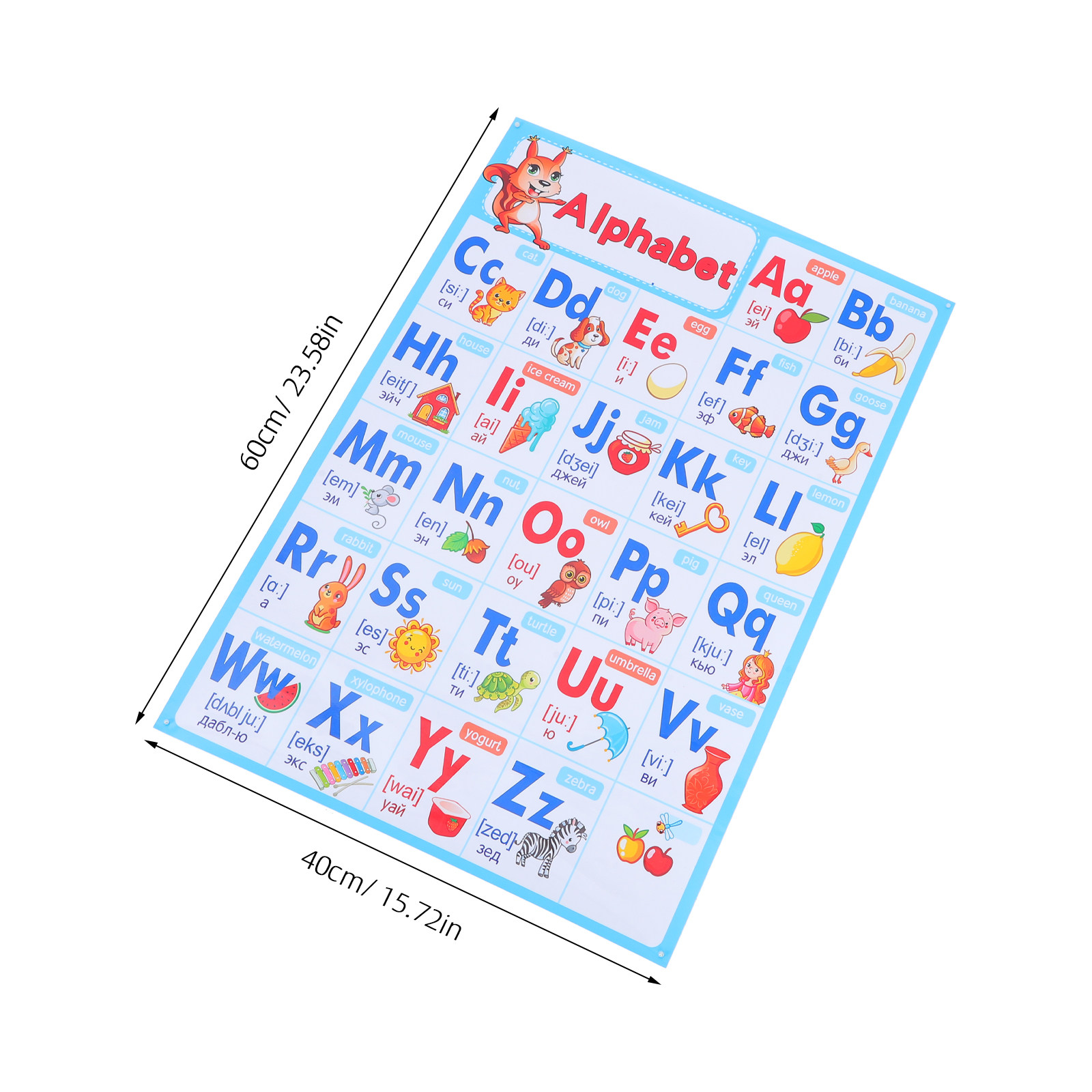 Plakat Abc do przedszkola, tab – Kids Education Wallpaper recenzja i cena