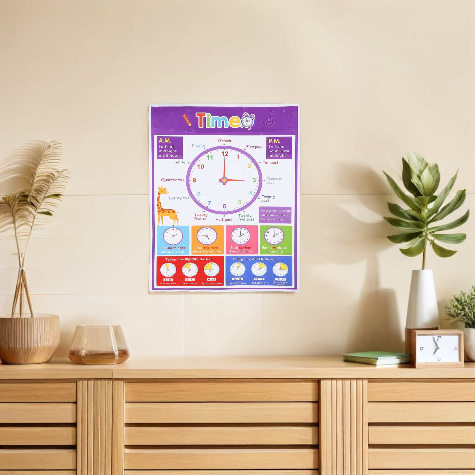 Edukacyjny plakat dydaktyczny  – Kids Education Wallpaper recenzja i cena