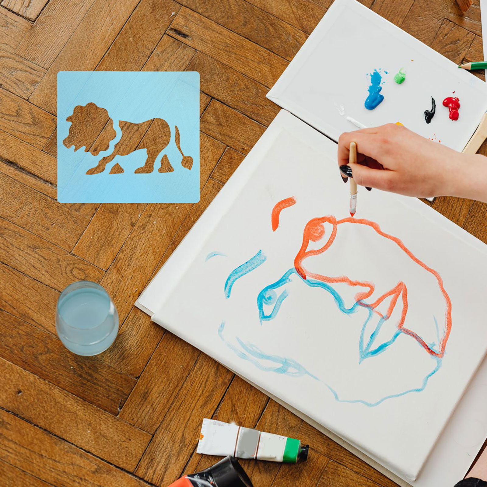 12 szt. Plastikowych szablonów – Kids Education Wallpaper recenzja i cena