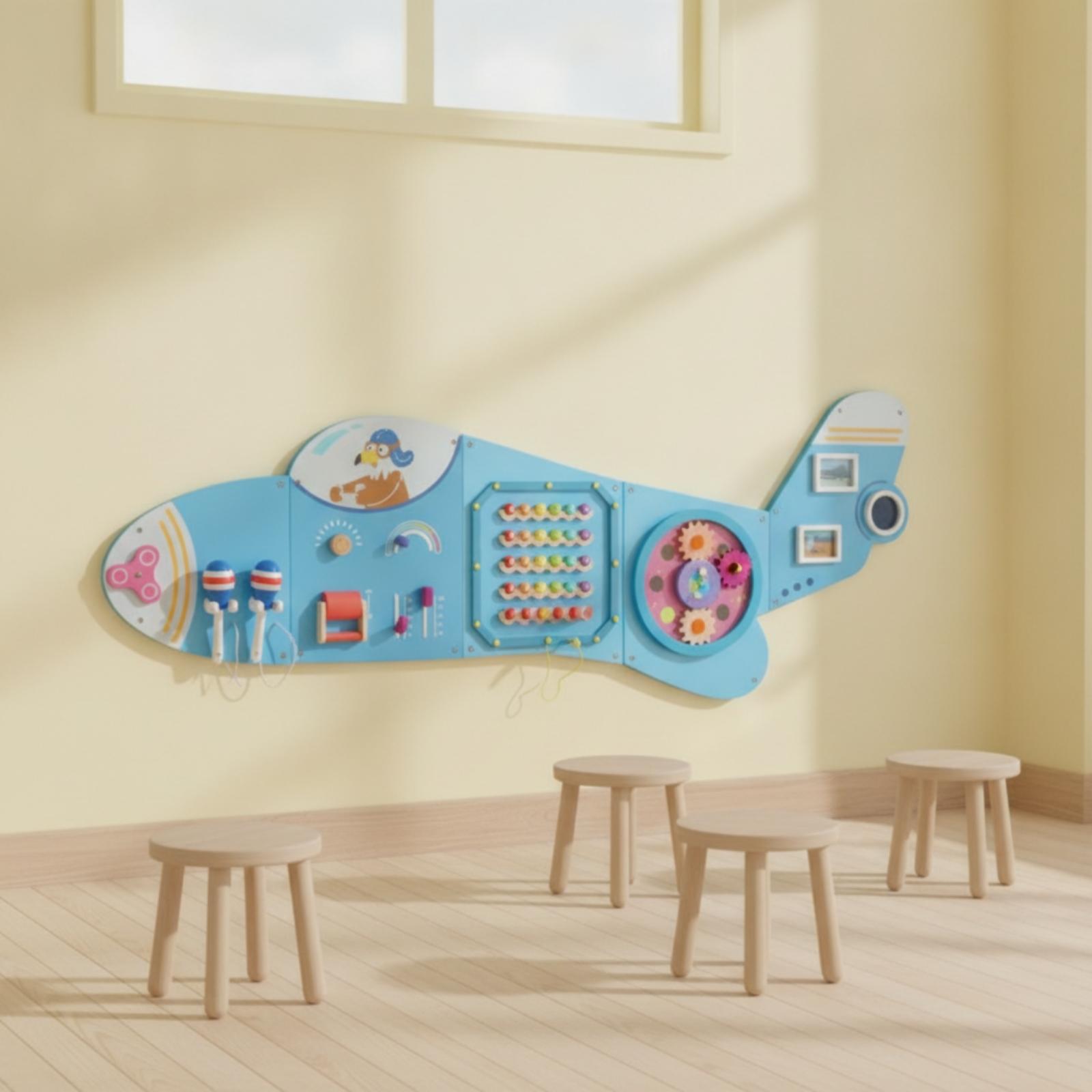 Drewniana tablica manipulacyjn – Kids Education Wallpaper recenzja i cena